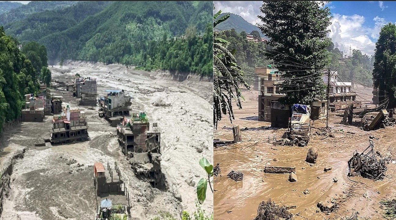 नेपाल में बाढ़ और भूस्खलन से मची तबाही, 45 घर जमींदोज, पांच लोग लापता, 95 का रेस्क्यू